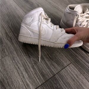 Women's Cream High-Top Sneakers